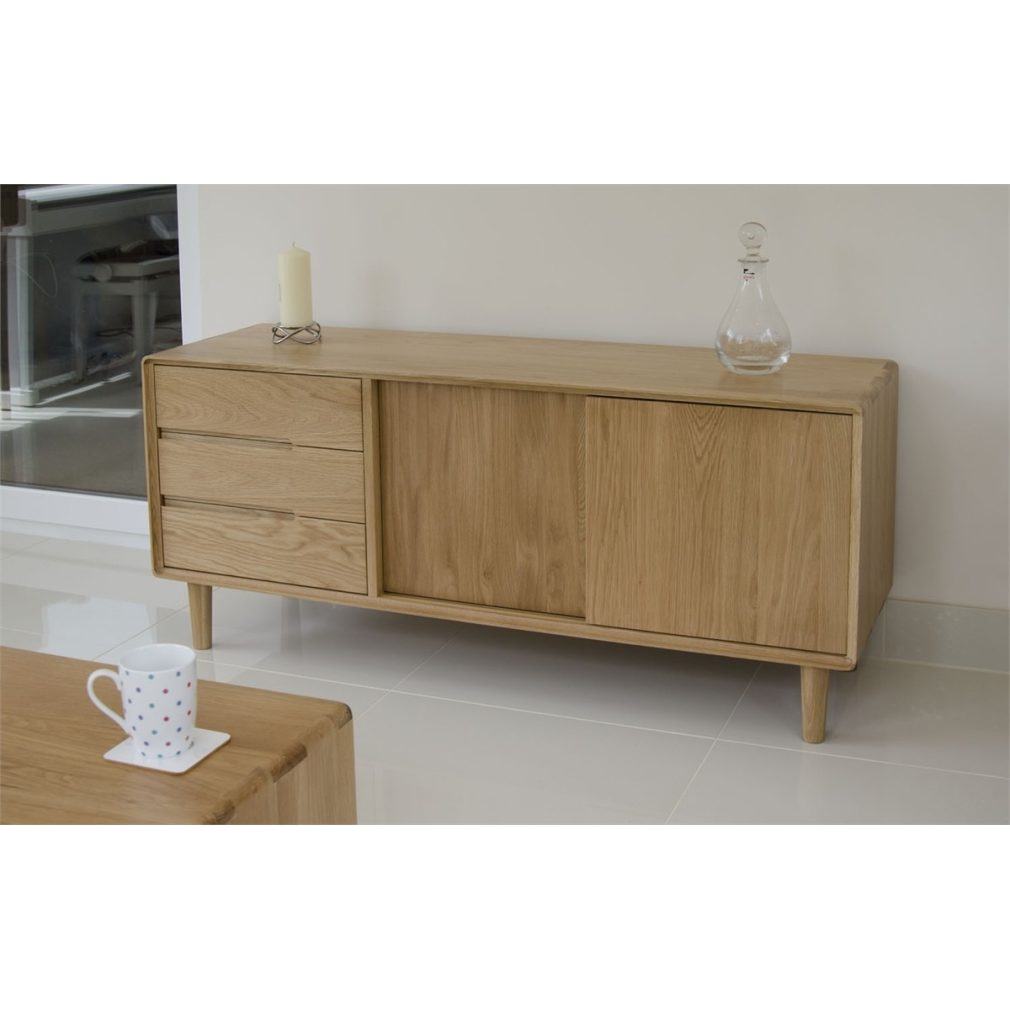 Scandic Wide Unit - Solid Oak