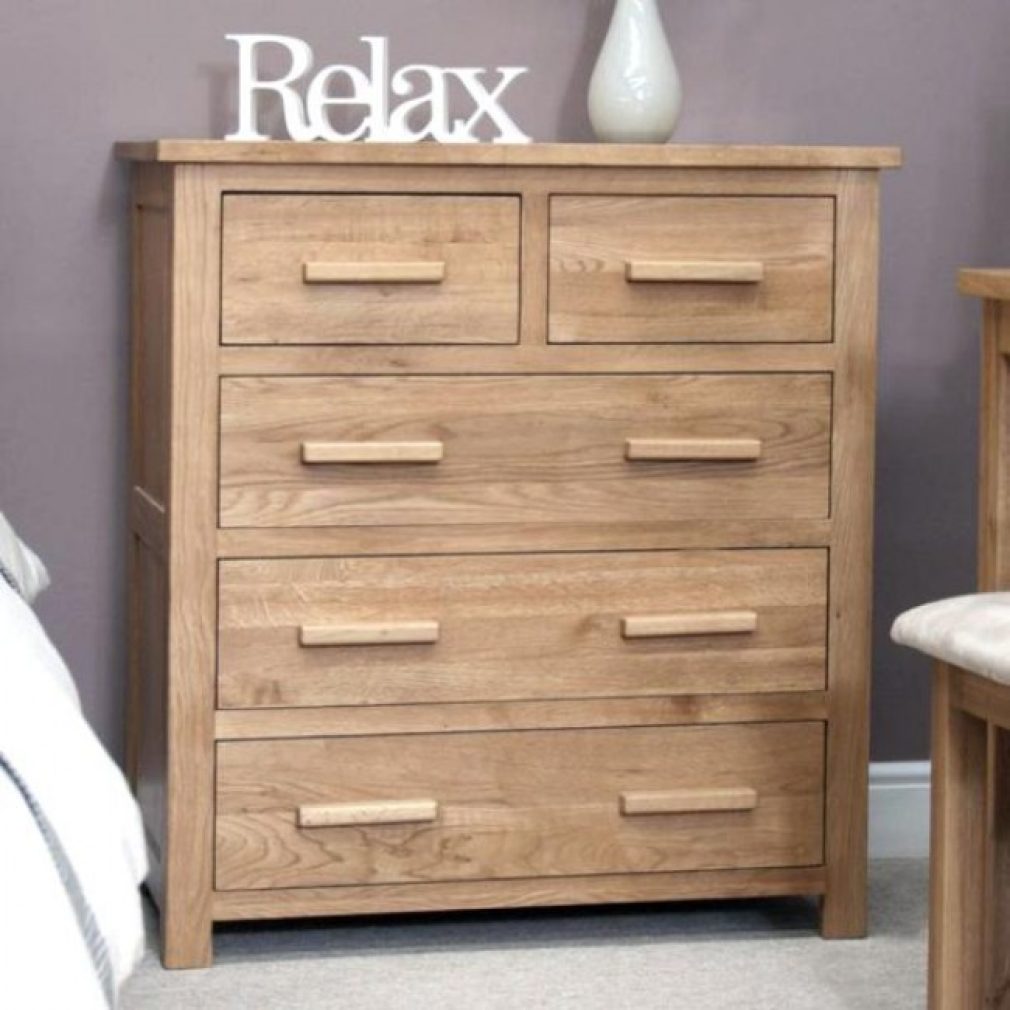 EX DISPLAY - Opus Oak 2 Over 3 Drawer Chest
