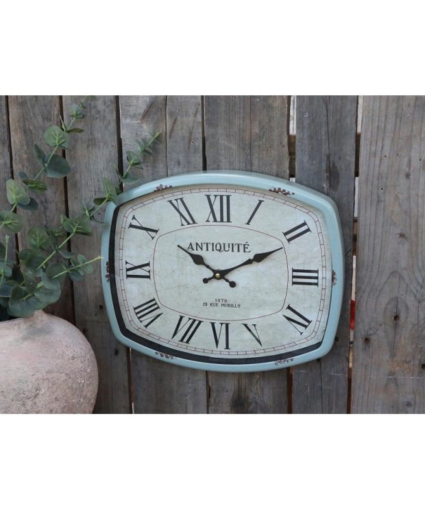 Wall Clock - Distressed Light Green