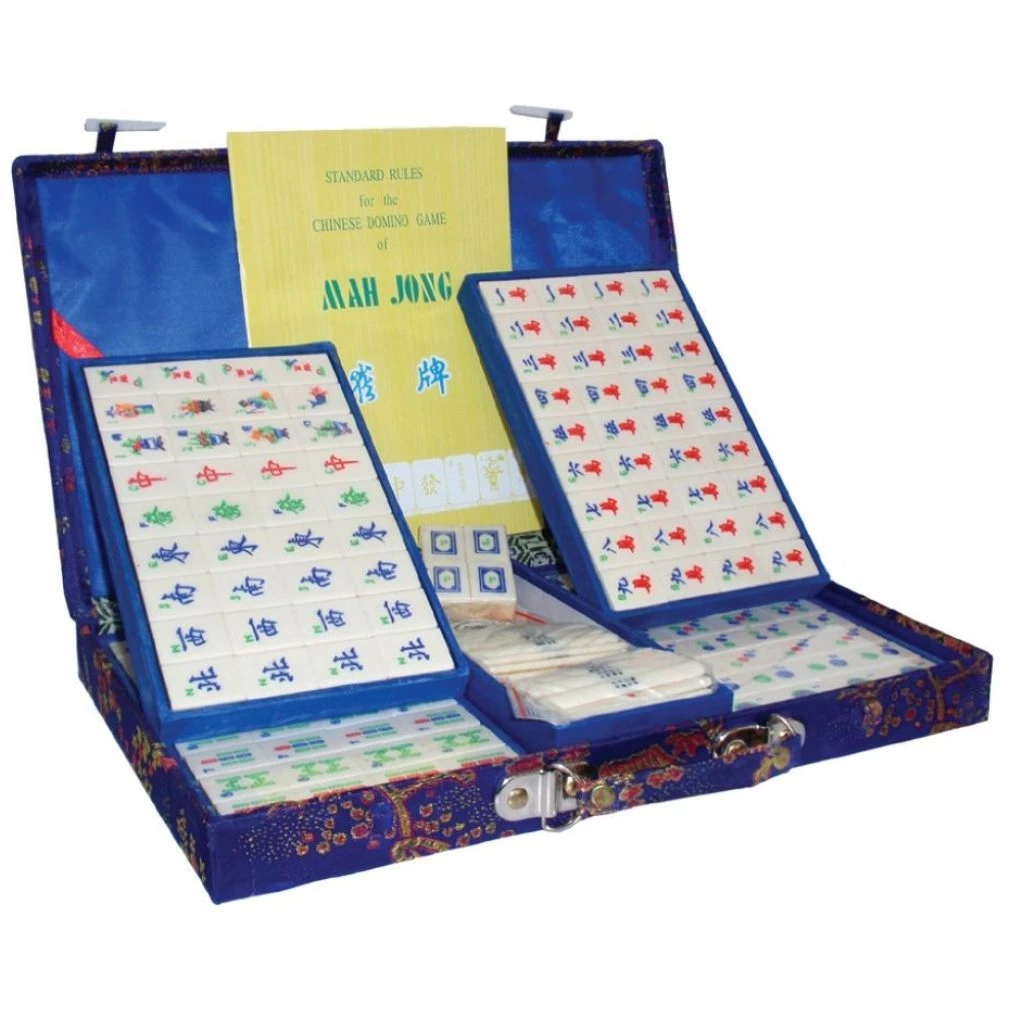 Mah-jong set Brocade - Small - Blue