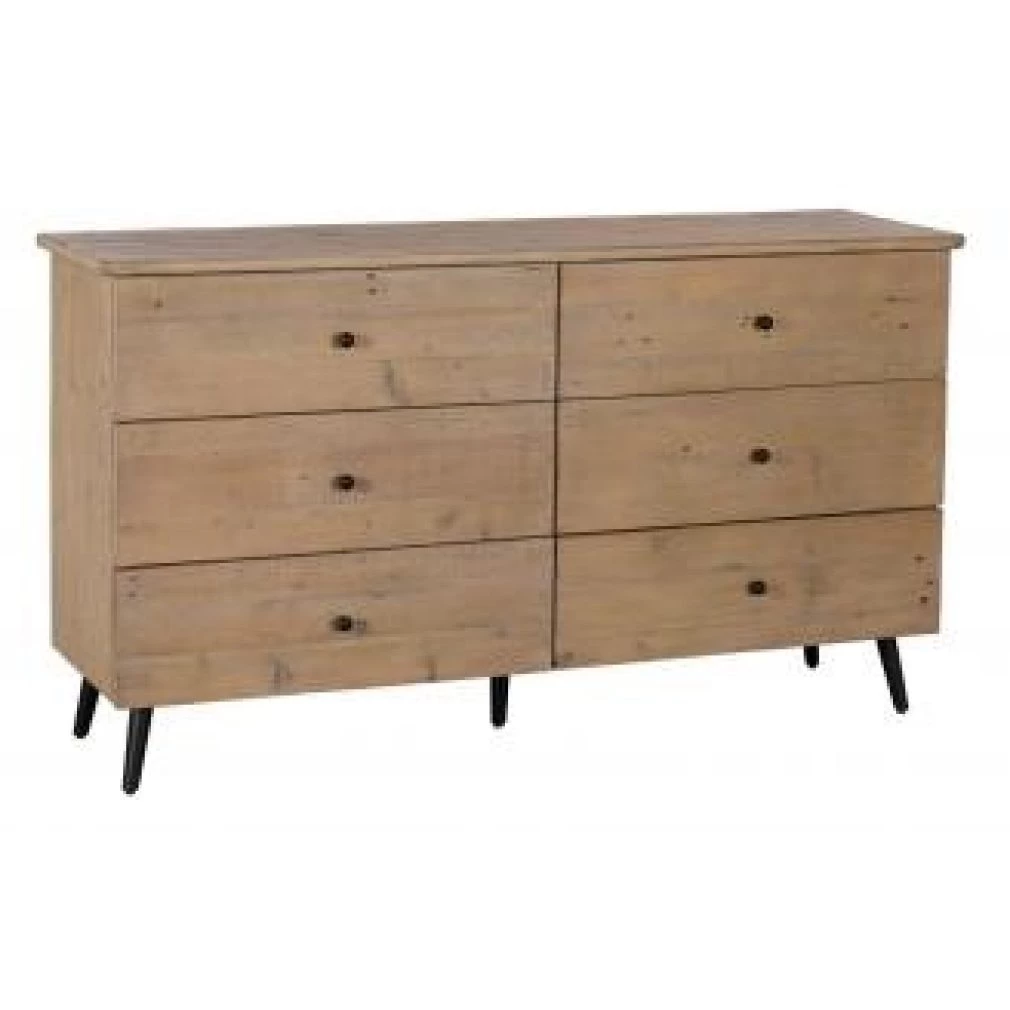 Valetta Bedroom Furniture - 6 drawer Wide Chest