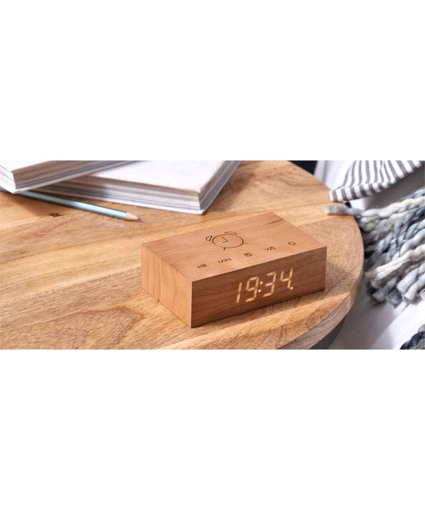 Gingko Flip Cilck Clock - Cherry