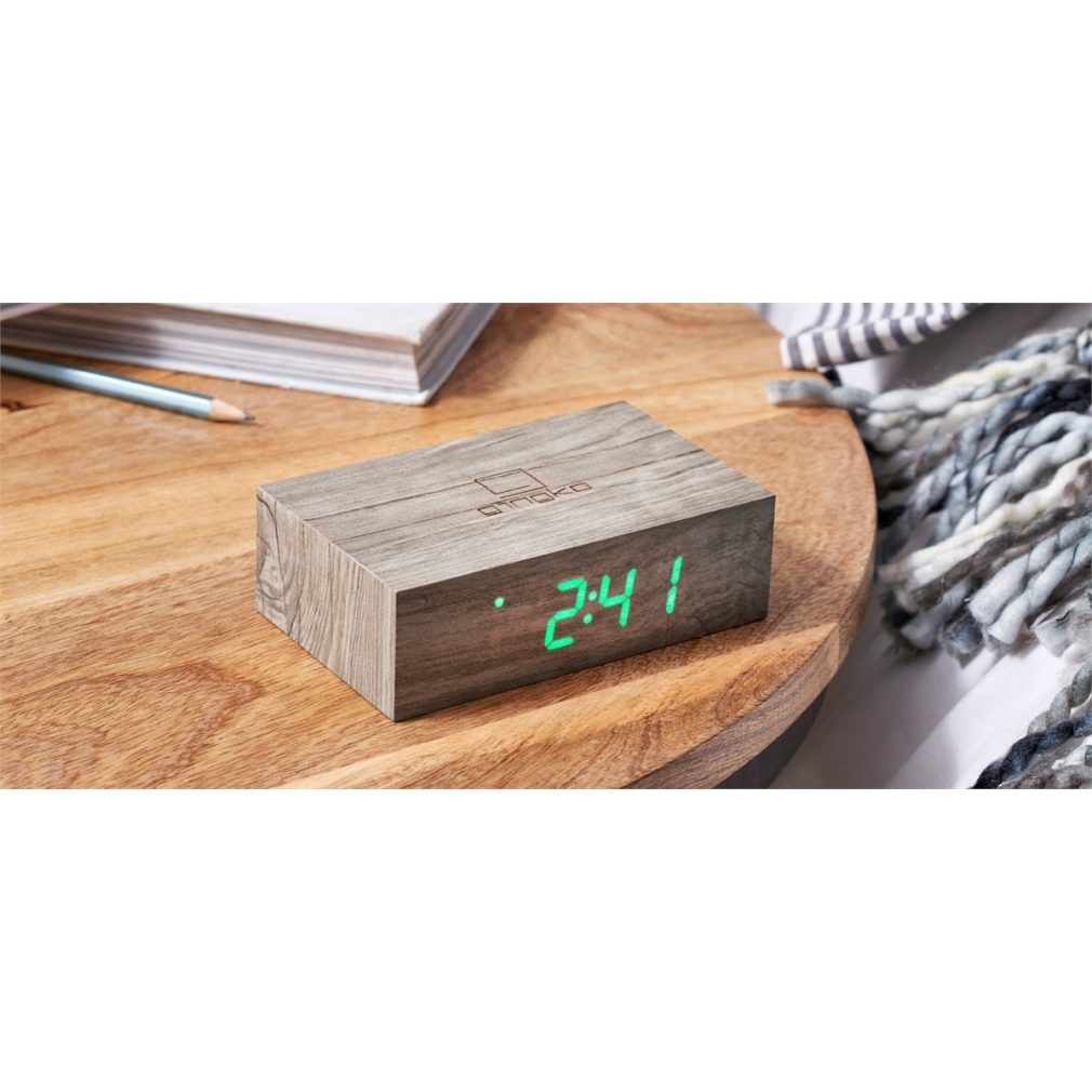 Gingko Flip Cilck Clock - Ash