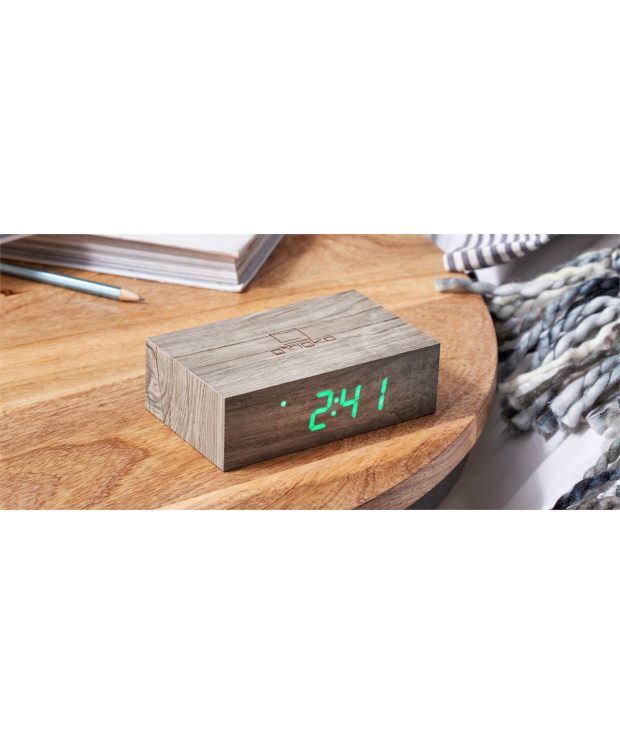 Gingko Flip Cilck Clock - Ash