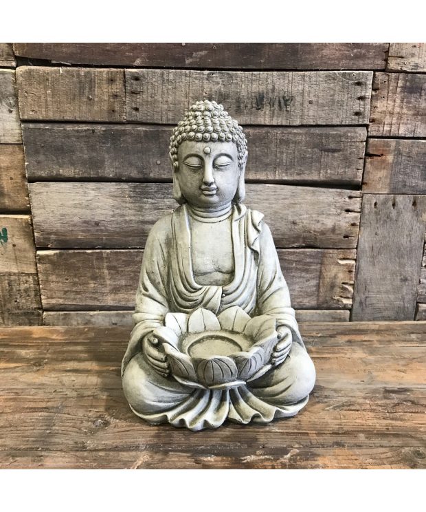 Tea Light Buddha - Stoneware