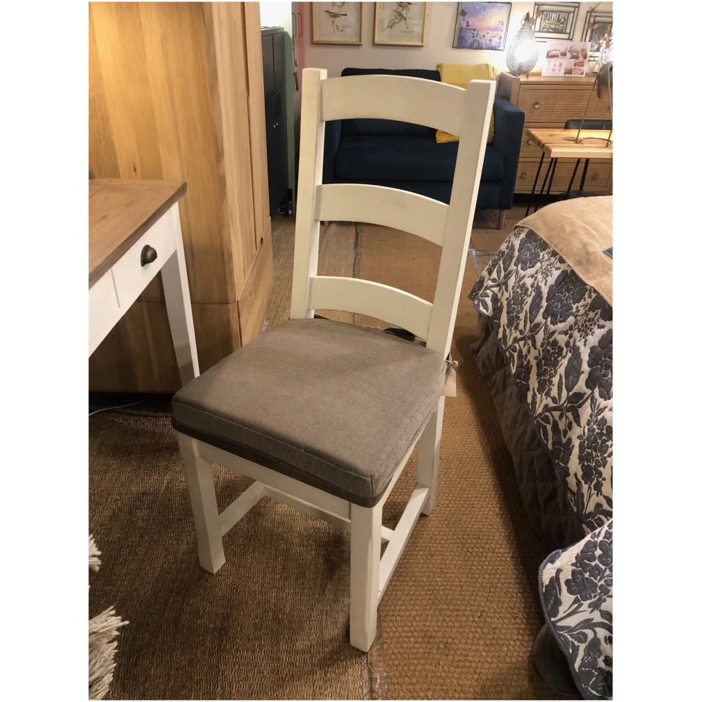 Wooden Seat Dining Chair with seat pad - Cotswold Dining Furniture