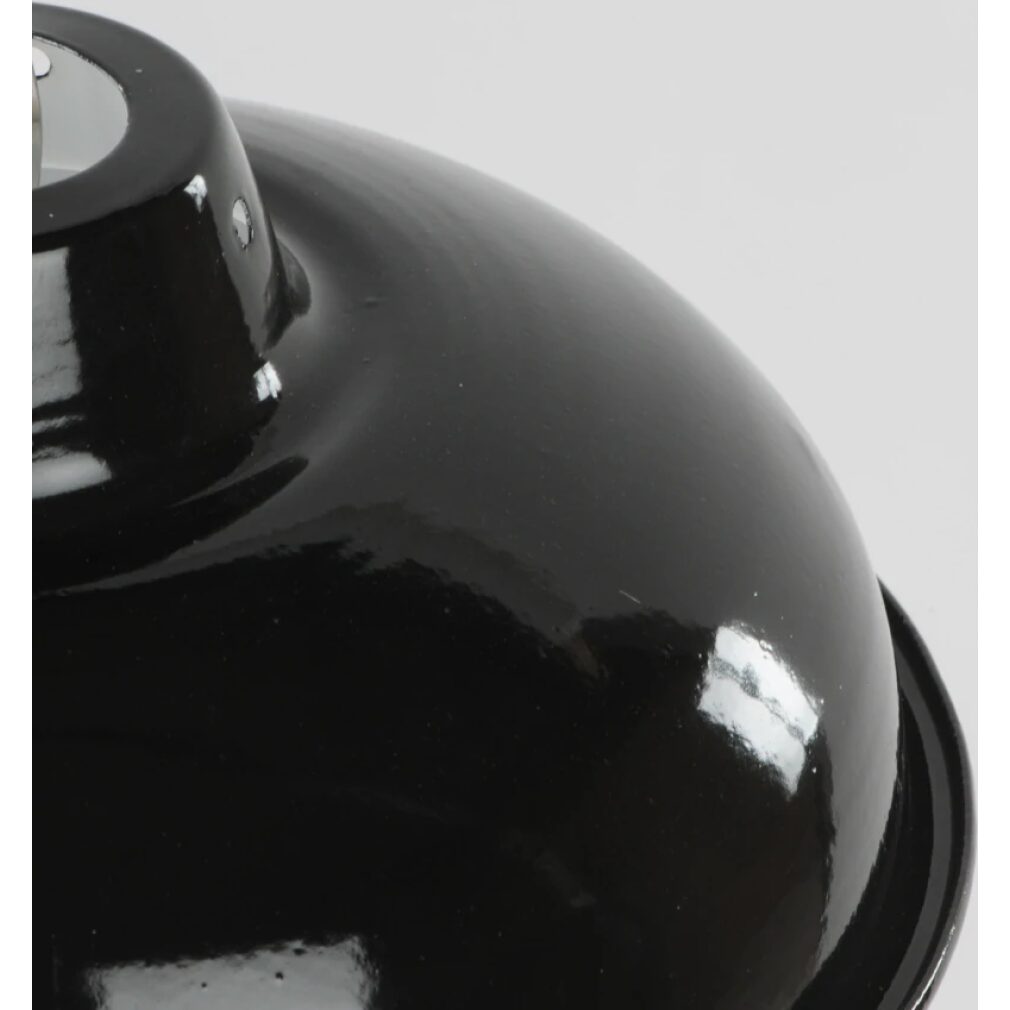 Medium Enamel Light - Lamp shade - black - 10inch Dia