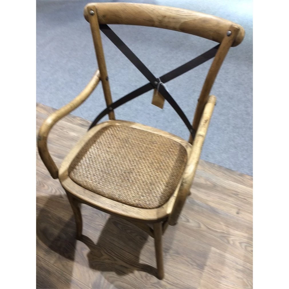 Maison Cross Back / bent wood Carver Chair - Oak with fault