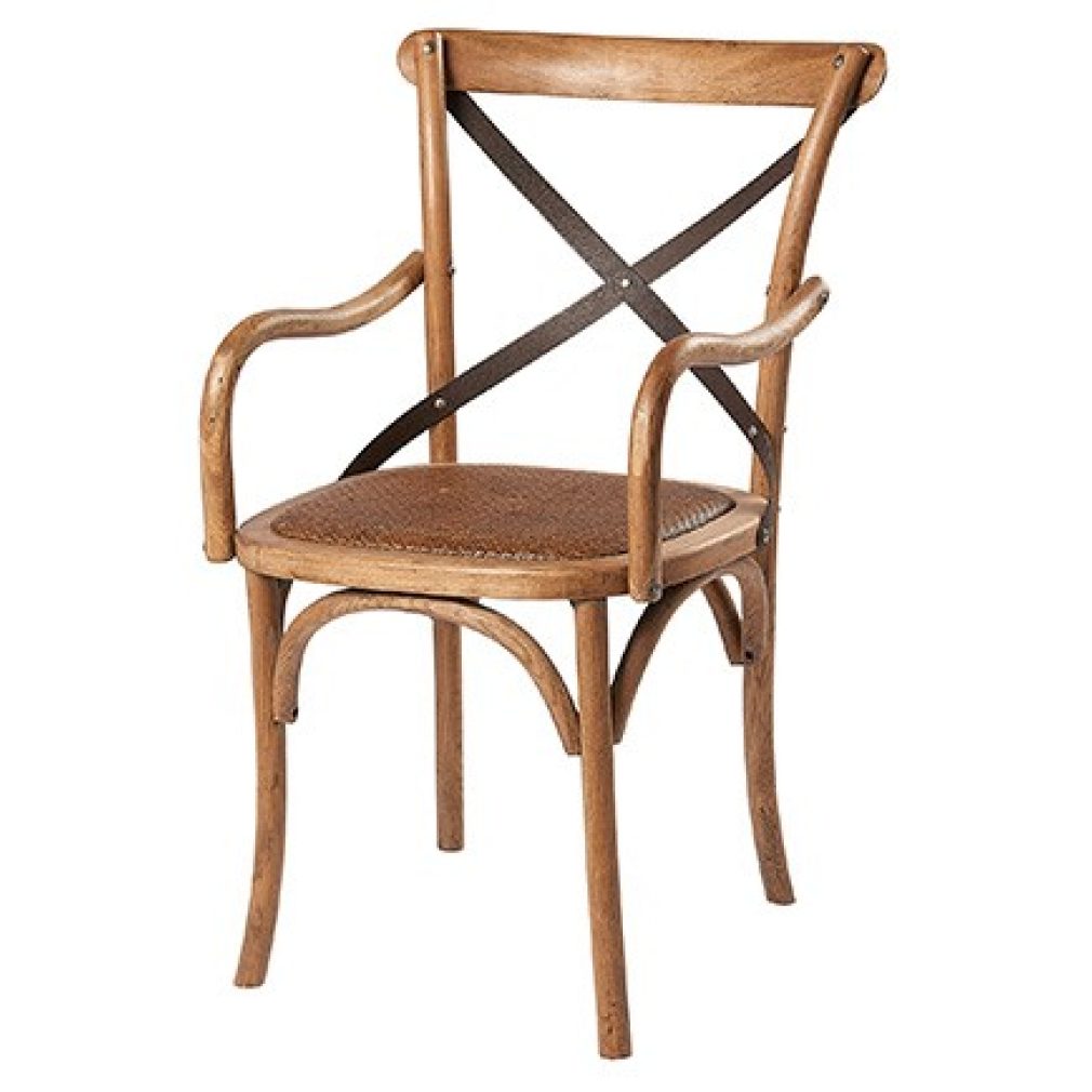 Maison Cross Back / bent wood Carver Chair - Oak with fault