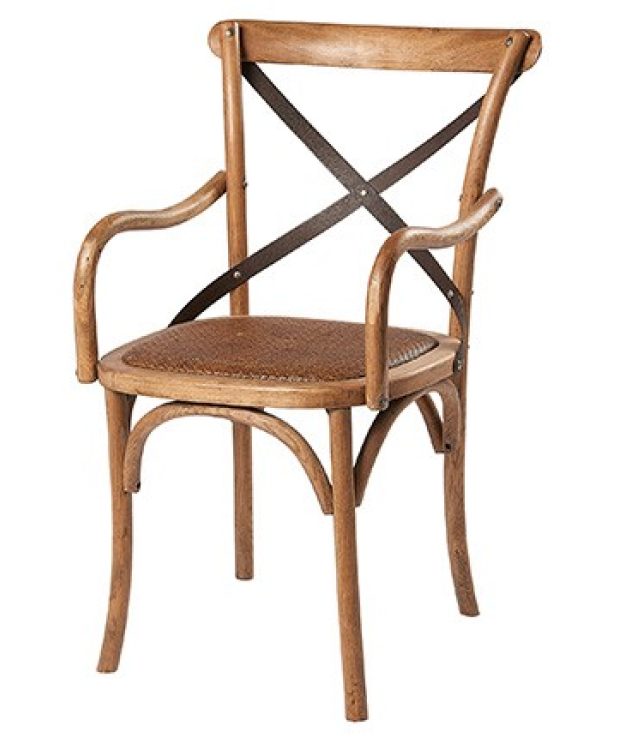 Maison Cross Back / bent wood Carver Chair - Oak