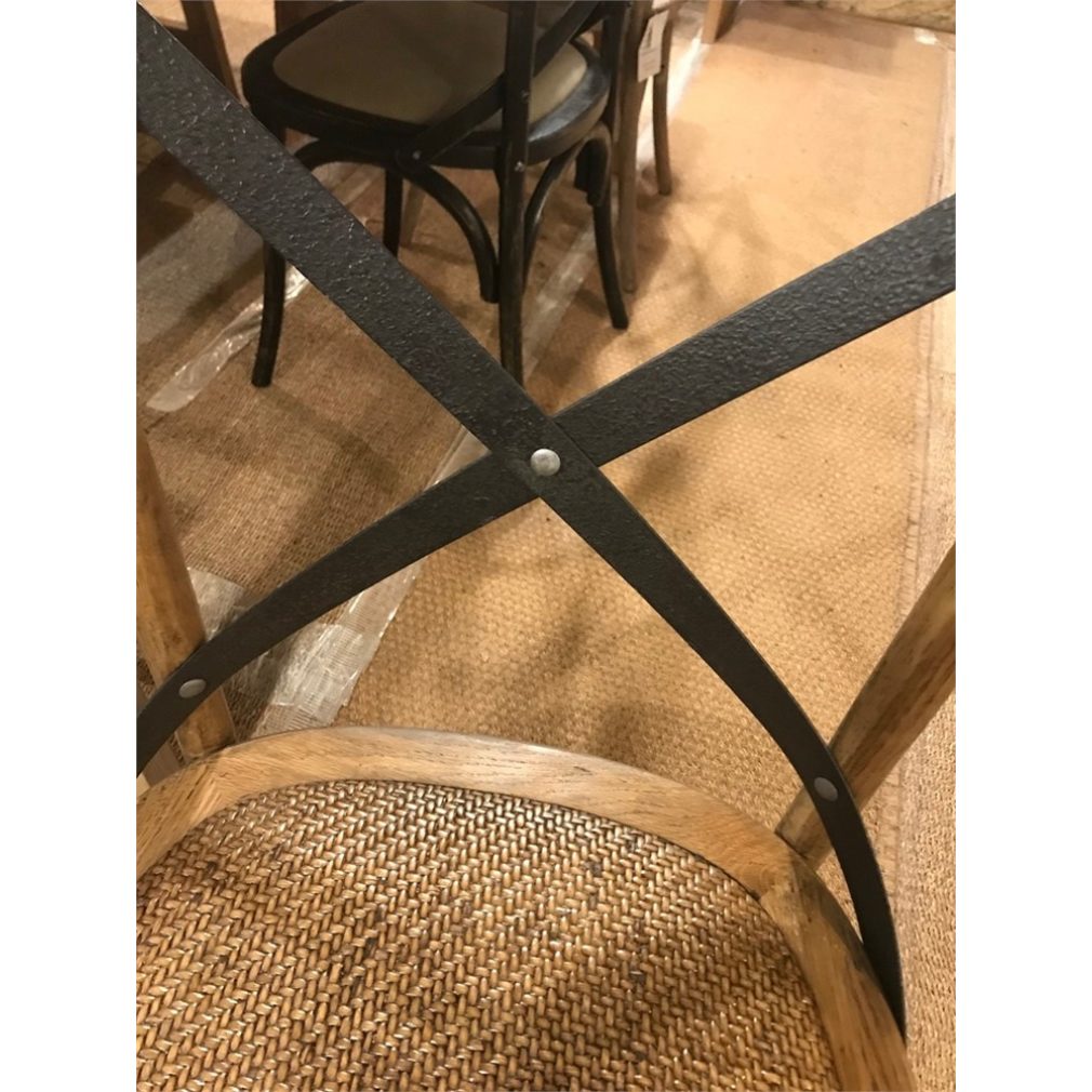 Black crossback chair discount