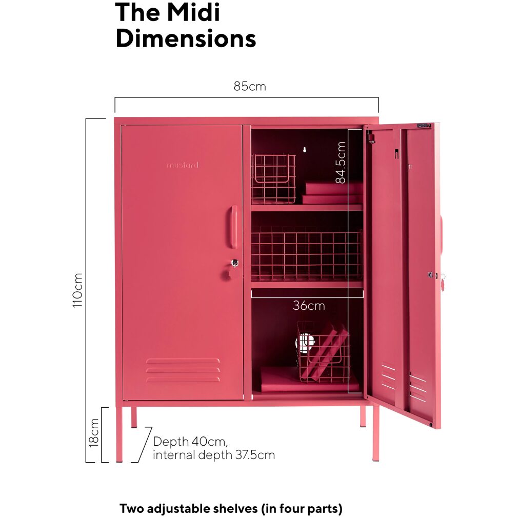 Midi Locker by Mustard Made - Berry