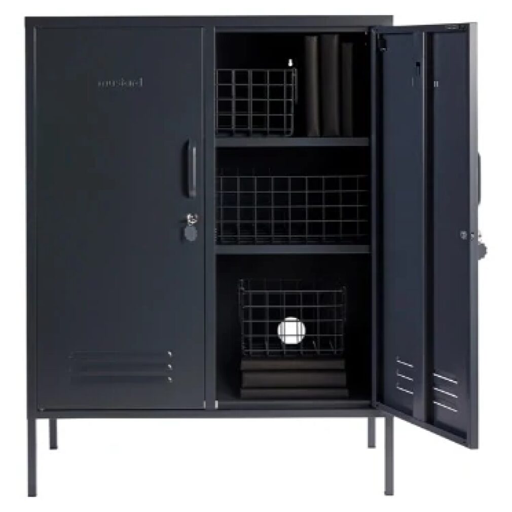 Midi Locker by Mustard Made - Slate Gray