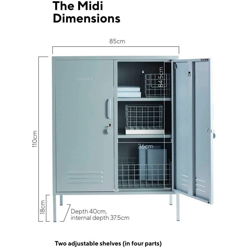 Midi Locker by Mustard Made - Ocean