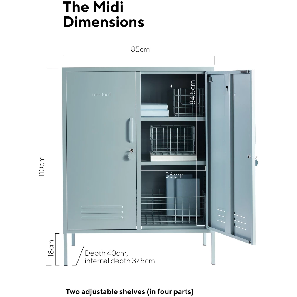 Midi Locker by Mustard Made - Ocean