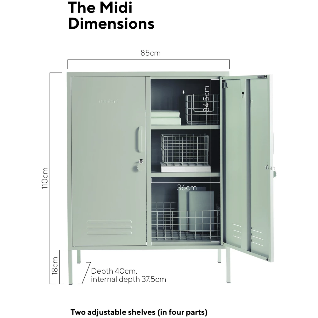 Midi Locker by Mustard Made - Sage