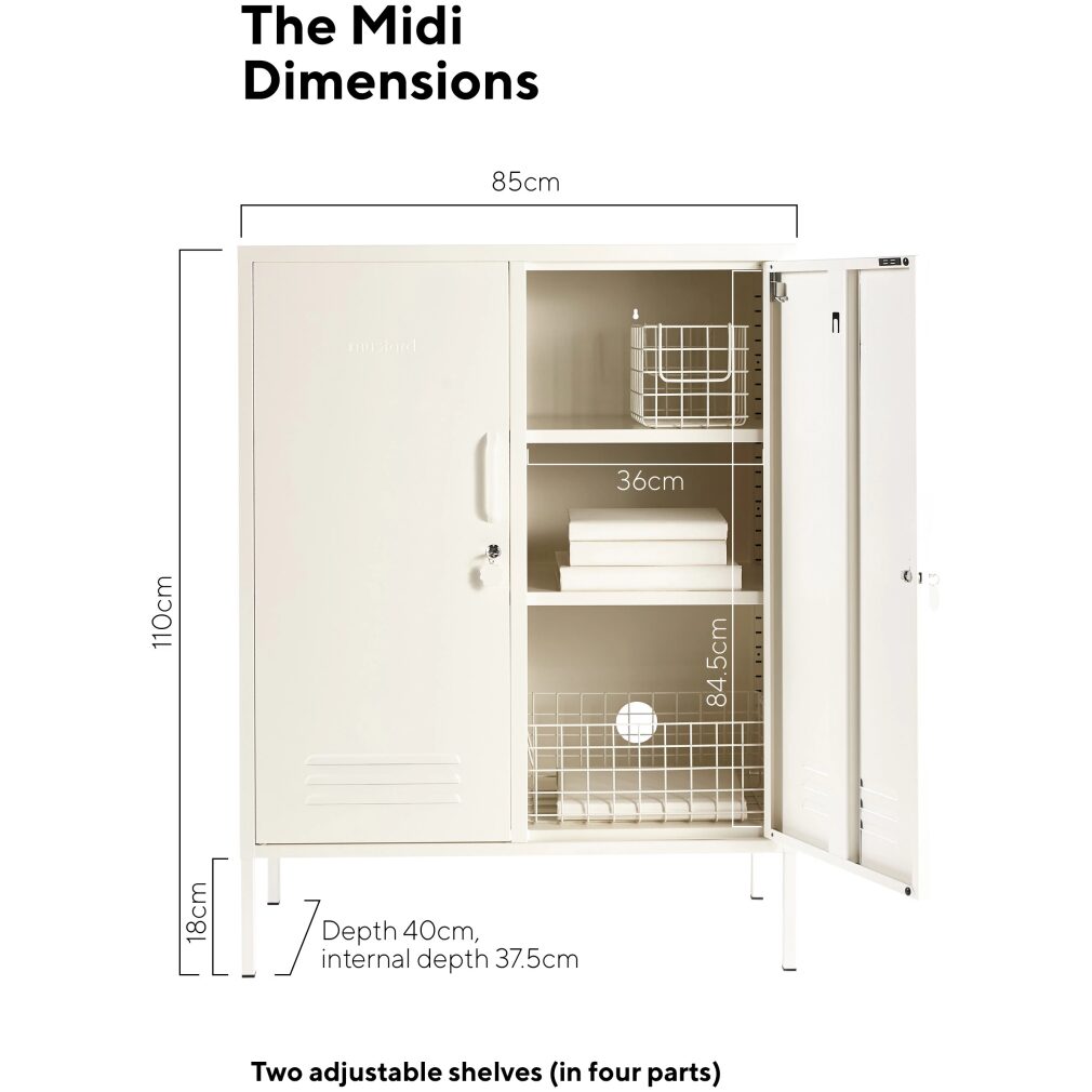 Midi Locker by Mustard Made - White