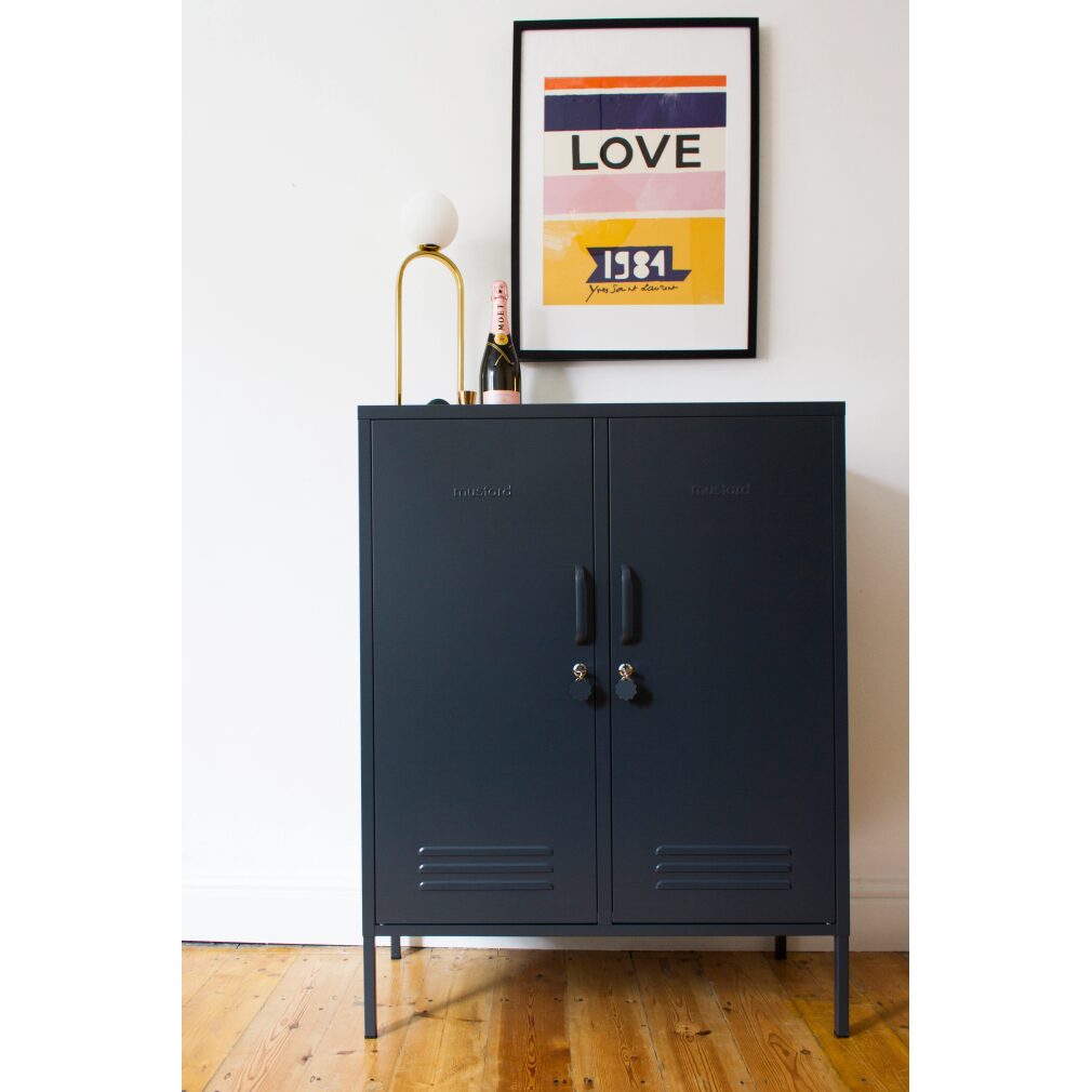 Midi Locker by Mustard Made - Slate Gray