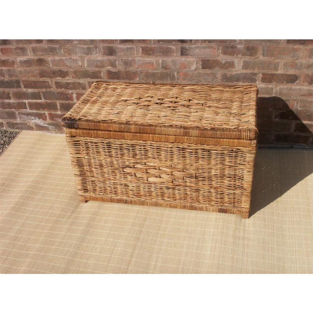 Large Rattan Chest