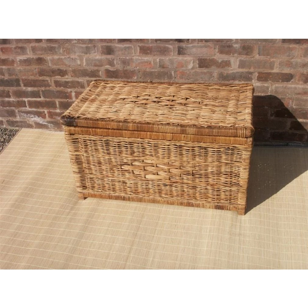 Large Rattan Chest