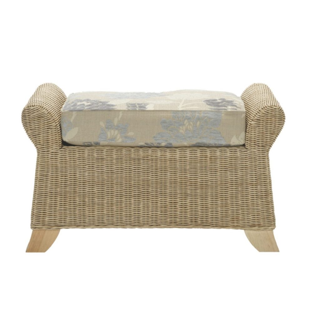 Clifton Footstool - Cane Furniture by Desser