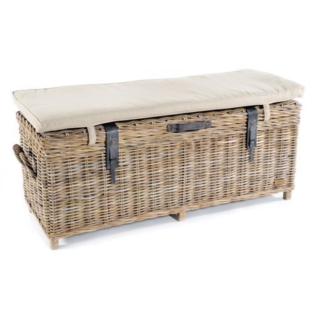 Rattan Storage Bench