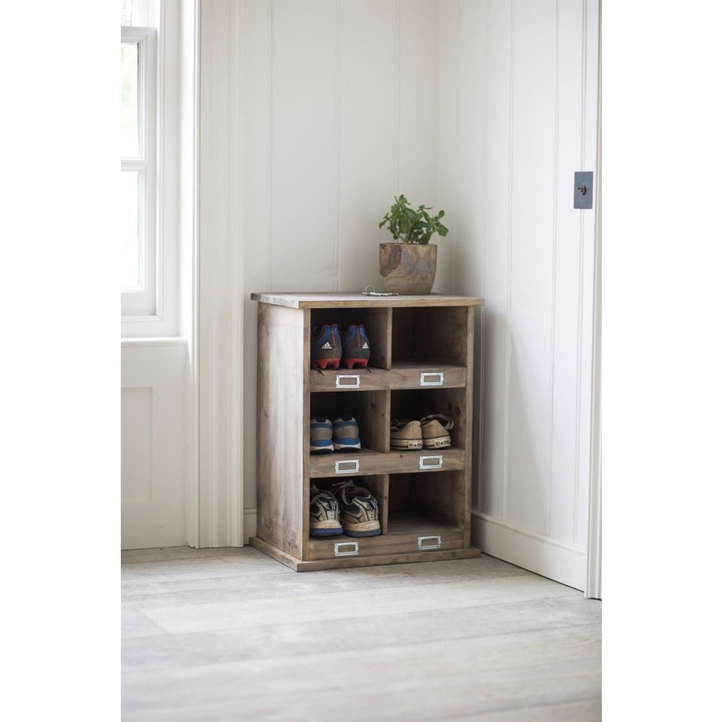 Hall Storage Bench - Chedworth Shoe Locker with 6 cubby holes