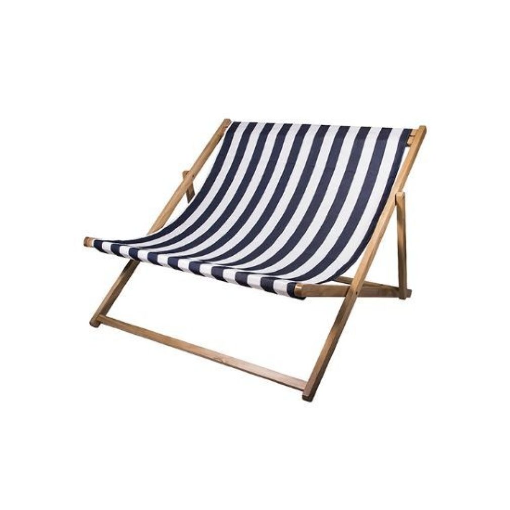 DOUBLE DECK CHAIR 'REST' - blue stripe