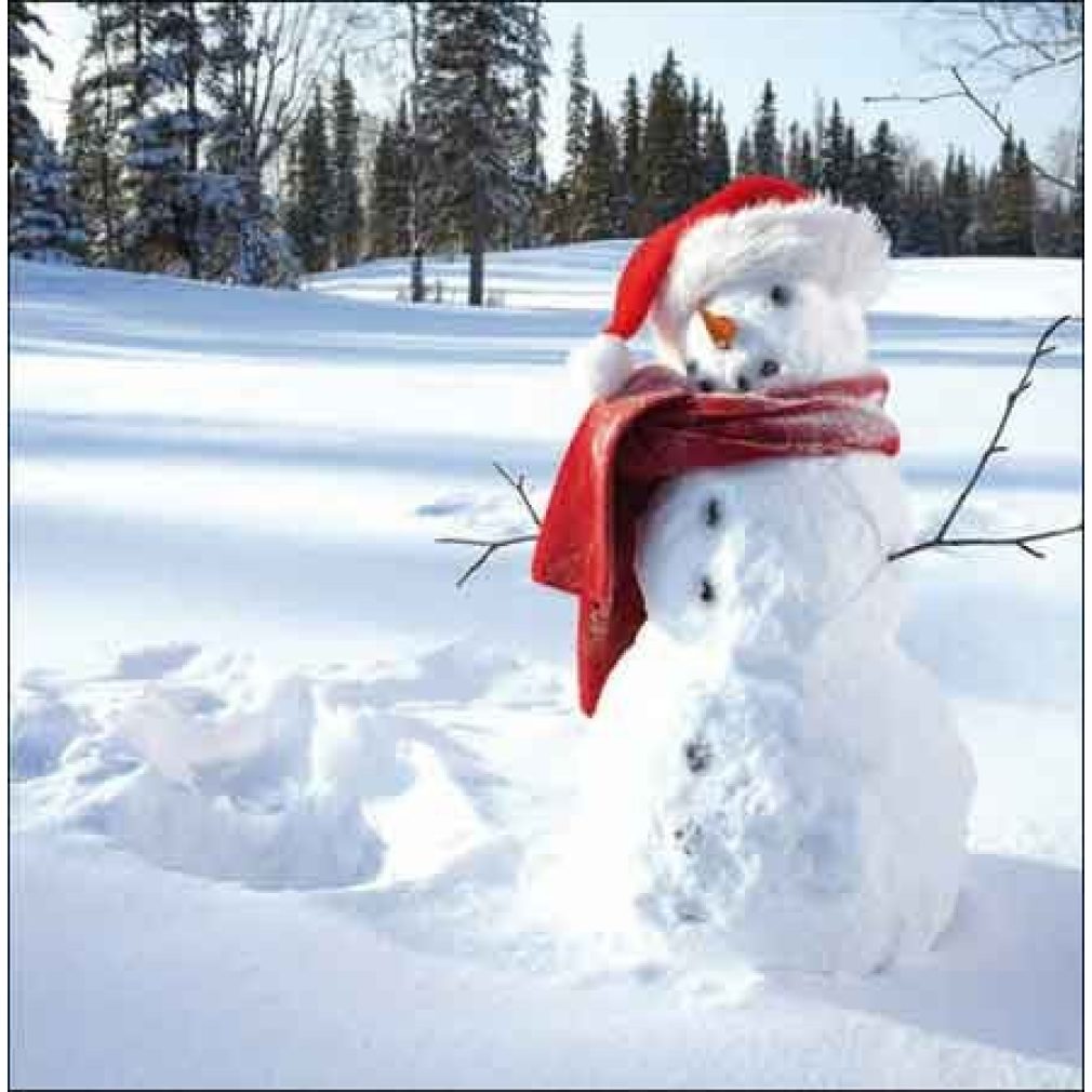 Christmas Cards pack of 10, Frosty the Snowman (by Woodmansterne)