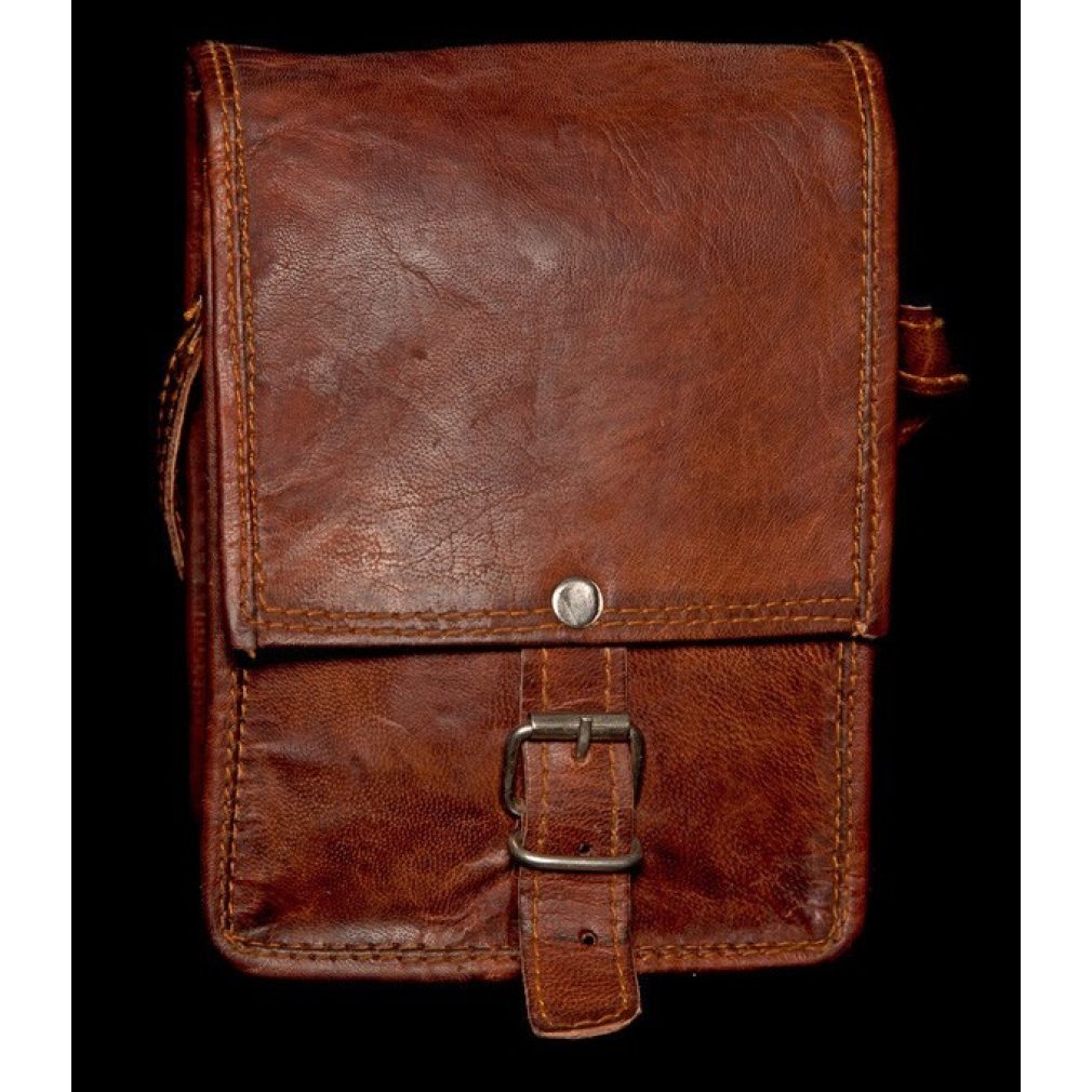 Leather Bag - Mini Square Edge Satchel
