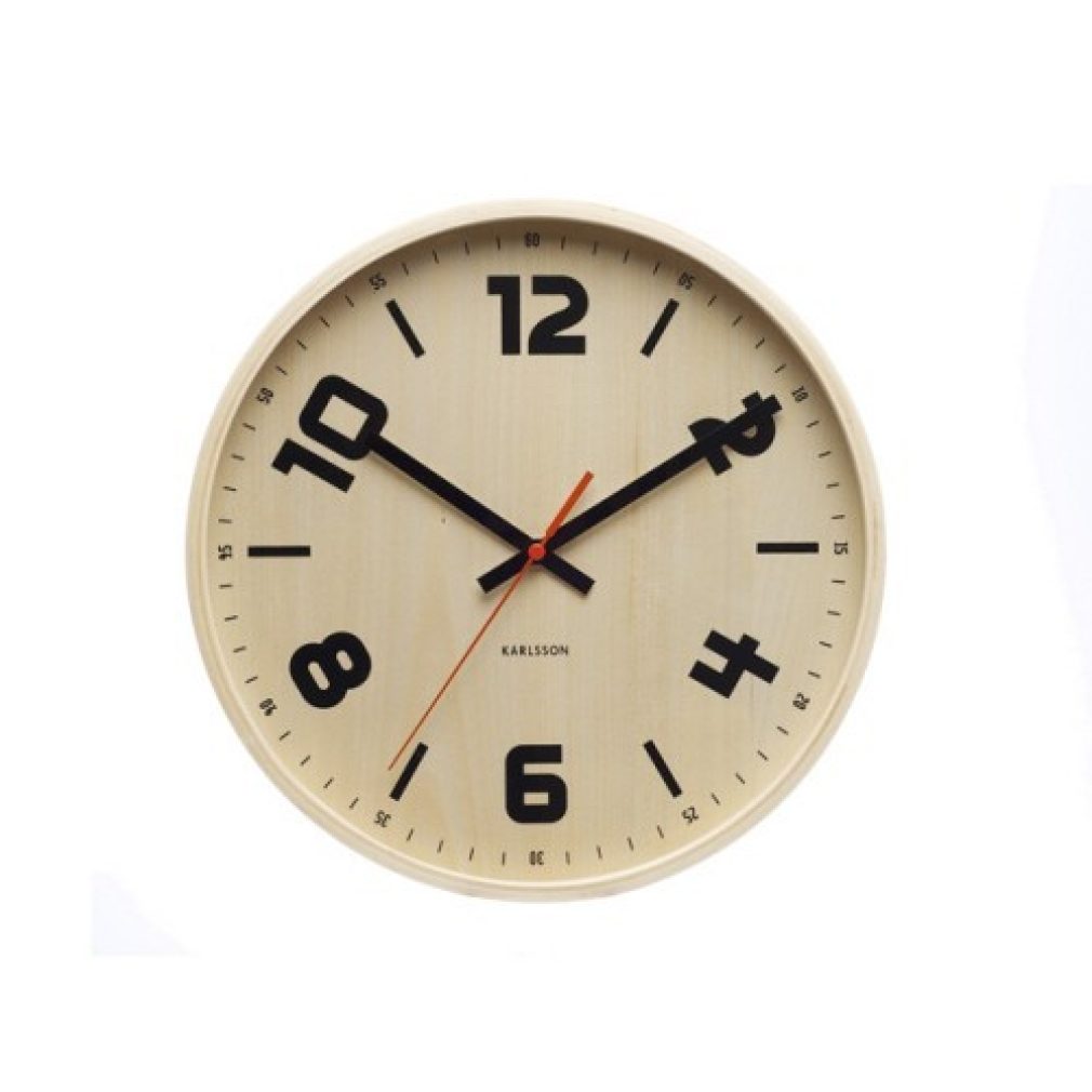 Wall Clock Black Numbers