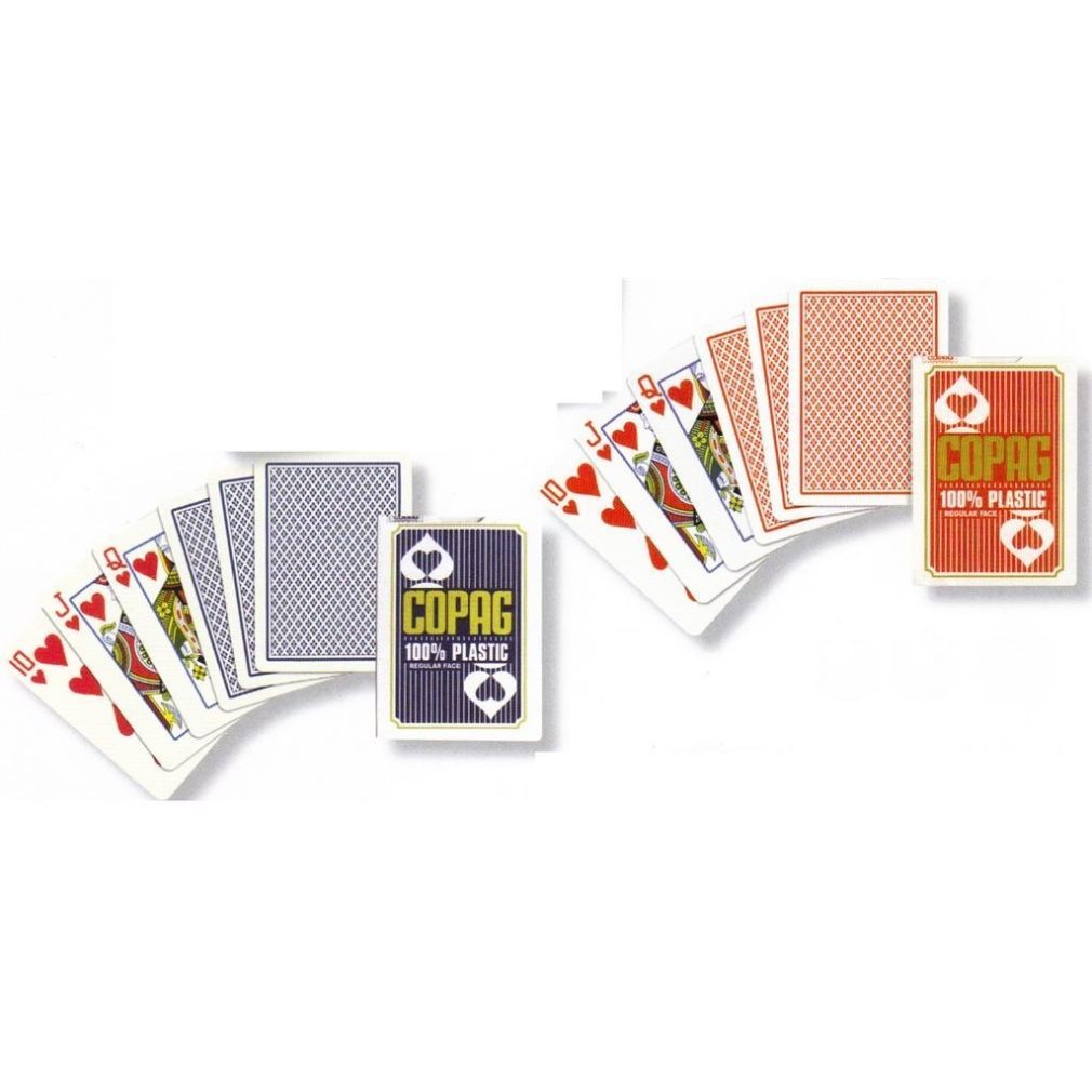 Cartamundi  - Copag 100% Plastic Poker size Playing Cards