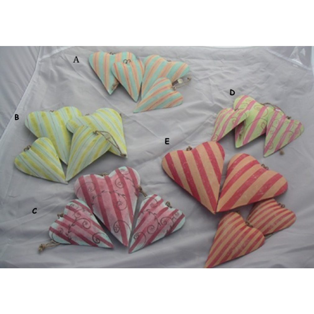 Hanging Heart Decorations (set of 3)