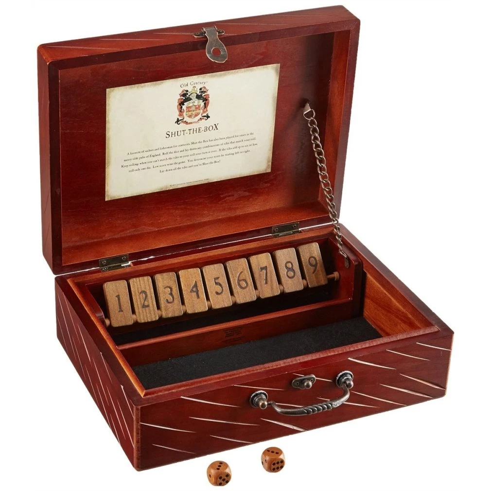 Front Porch Classics Old Century Shut The Box Game