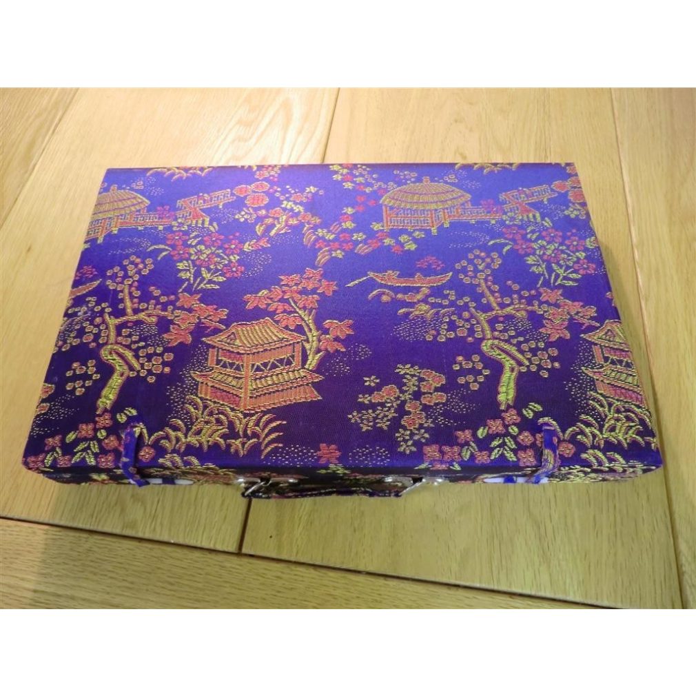 Mah-jong set Brocade - Large - Blue