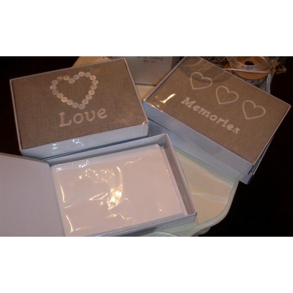 Photo Album - fabric Heart design
