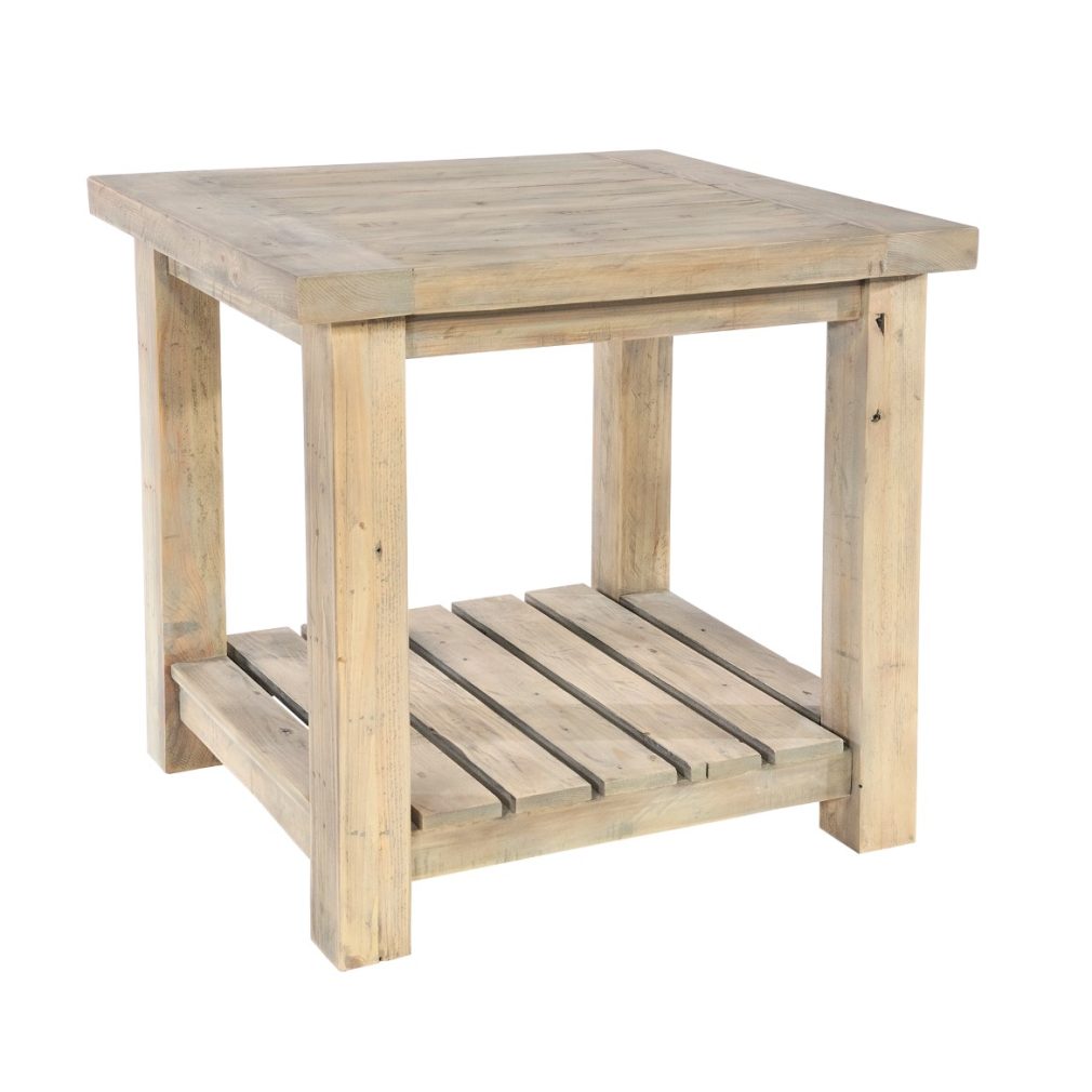 Saltash Dining Furniture - Lamp Table with Undershelf