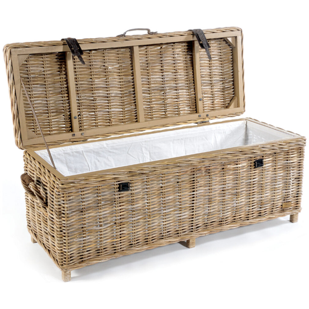Rattan Storage Bench