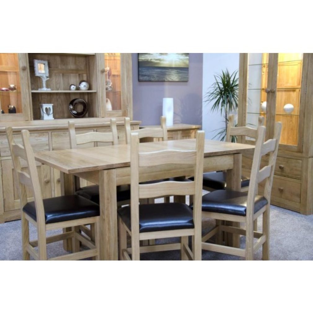Milano (Opus) Oak Extending Dining Table