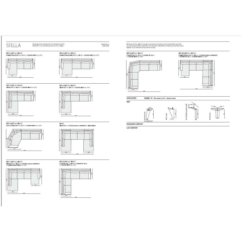 Stella 2 seater Sofa by Sits