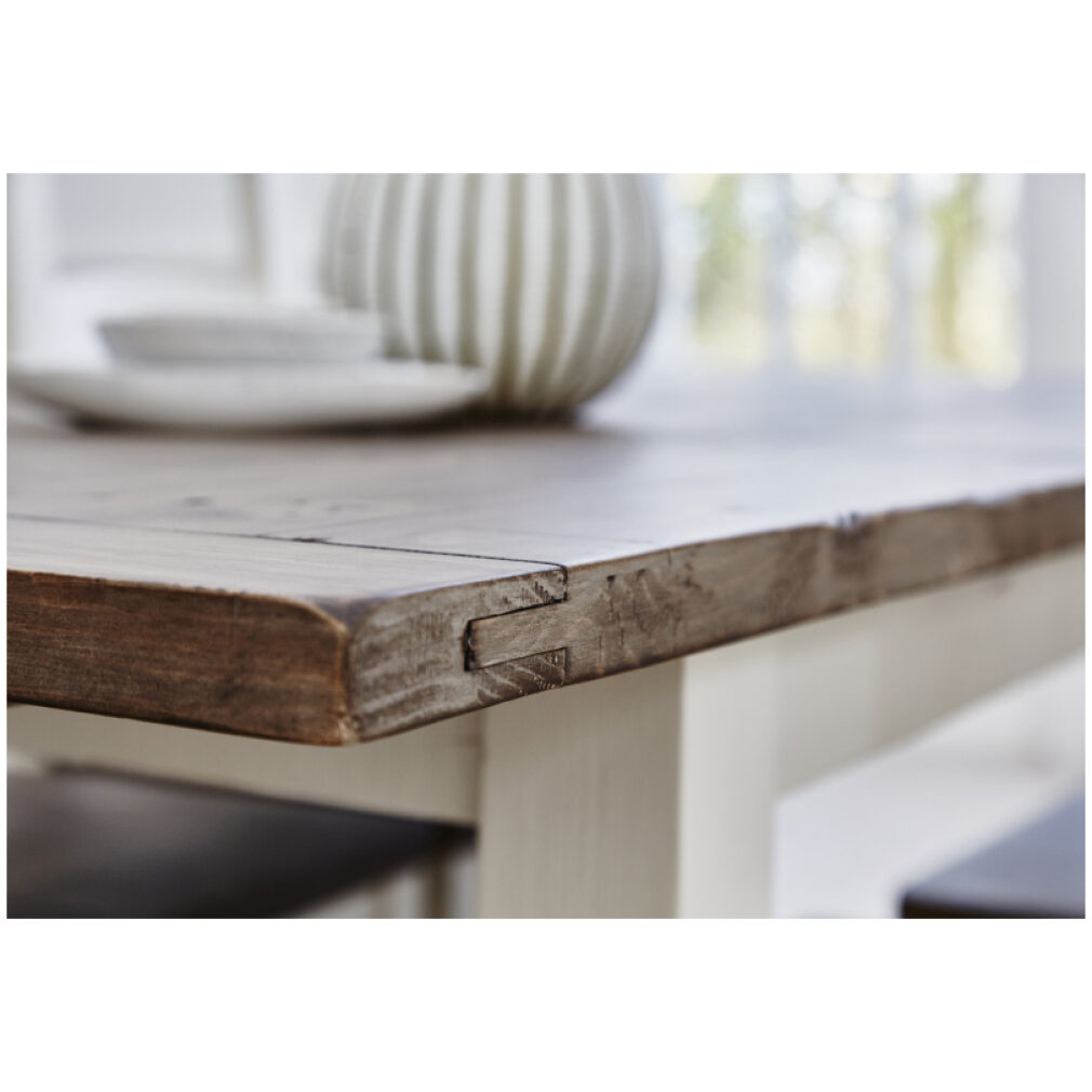 140 Cm Ext Dining Table - Cotswold Dining Furniture - Bundle with 4x metal chairs