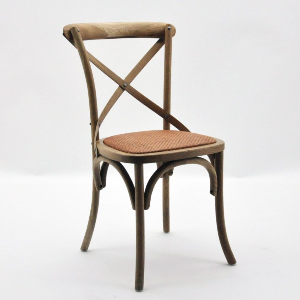 Cintra Cross Back / bent wood Dining Chair - Natural oak finish
