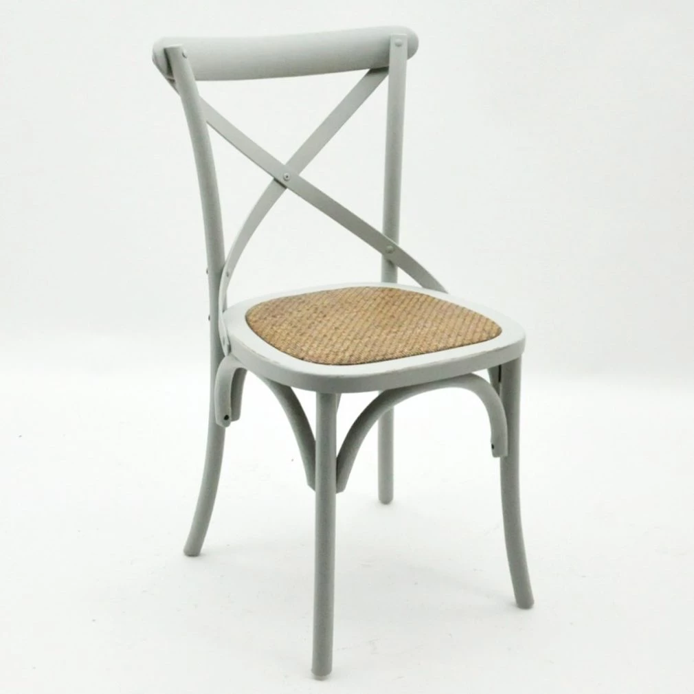 Cintra Cross Back / bent wood Dining Chair - French Grey