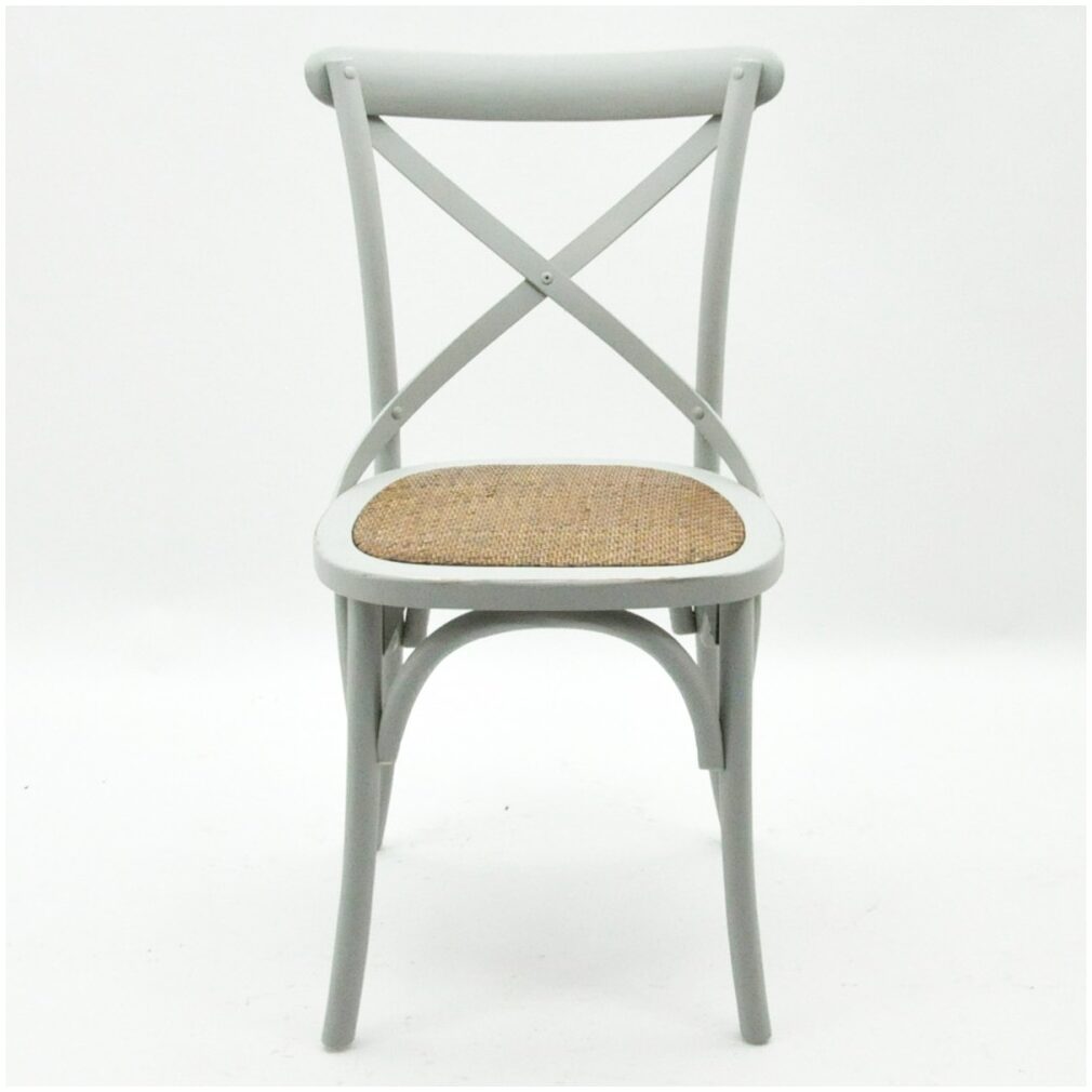 Cintra Cross Back / bent wood Dining Chair - French Grey