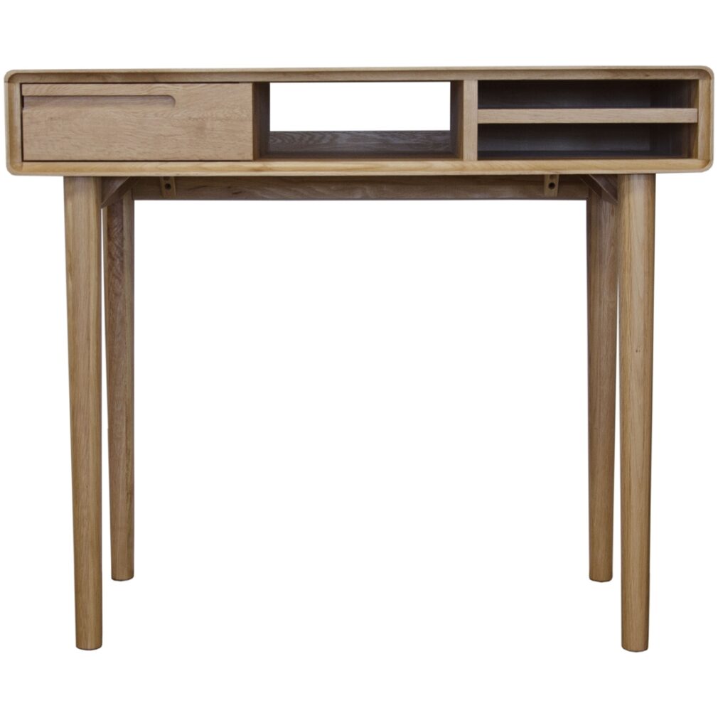 Scandic Computer Desk - Solid Oak