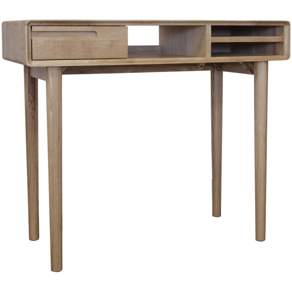 Scandic Computer Desk - Solid Oak