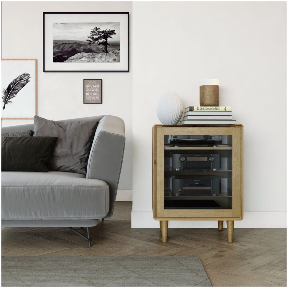 Scandic HIFI Unit - Solid Oak