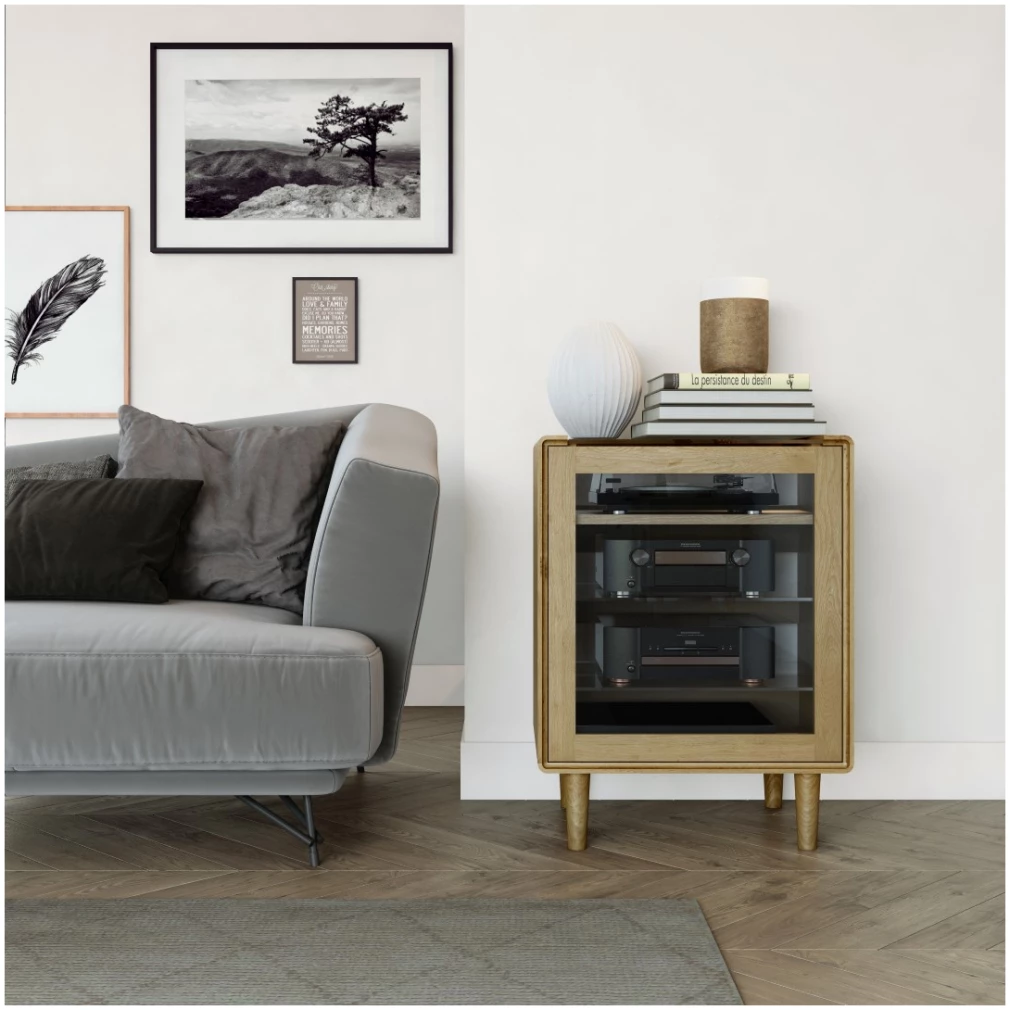 Scandic HIFI Unit - Solid Oak