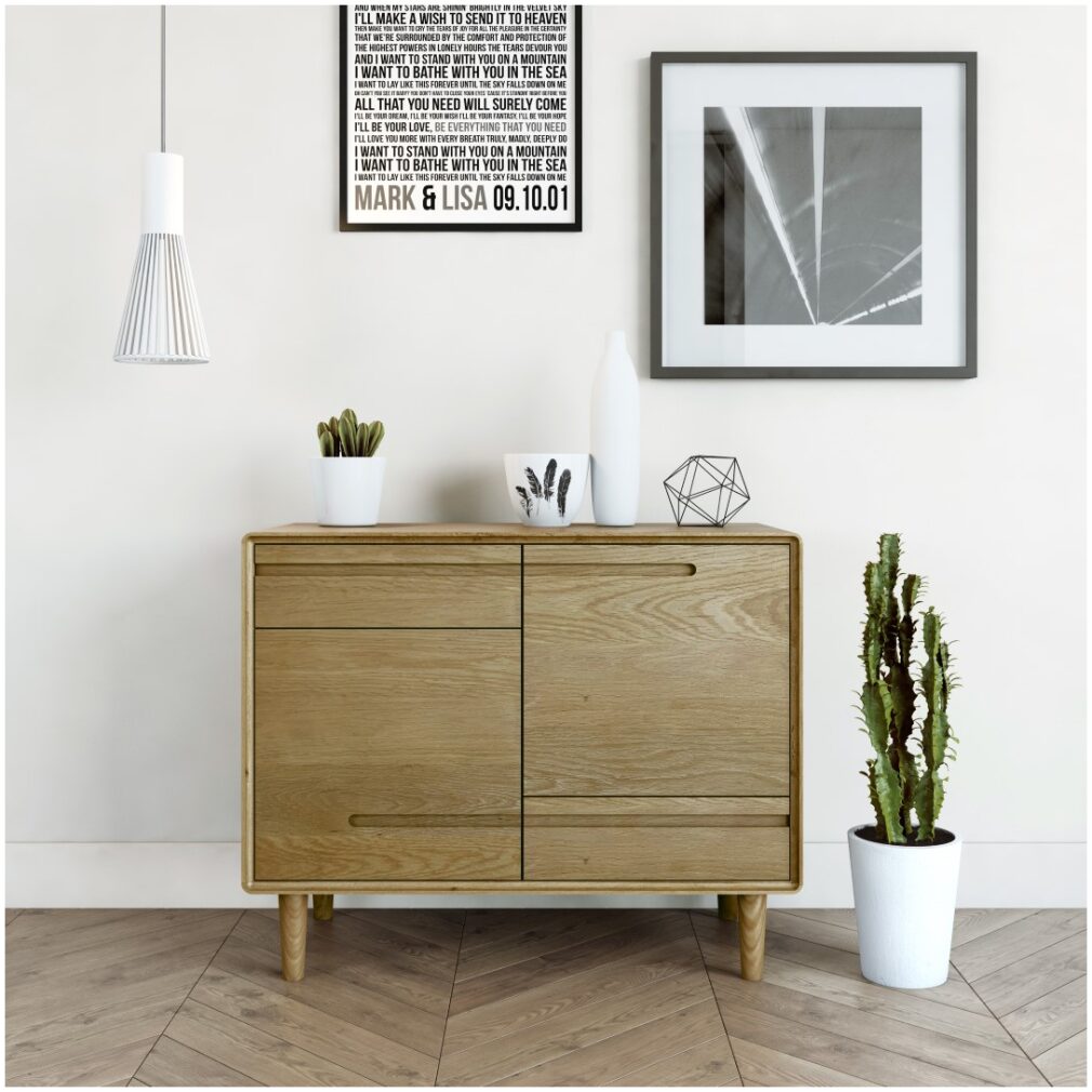 Scandic Small Sideboard - Solid Oak