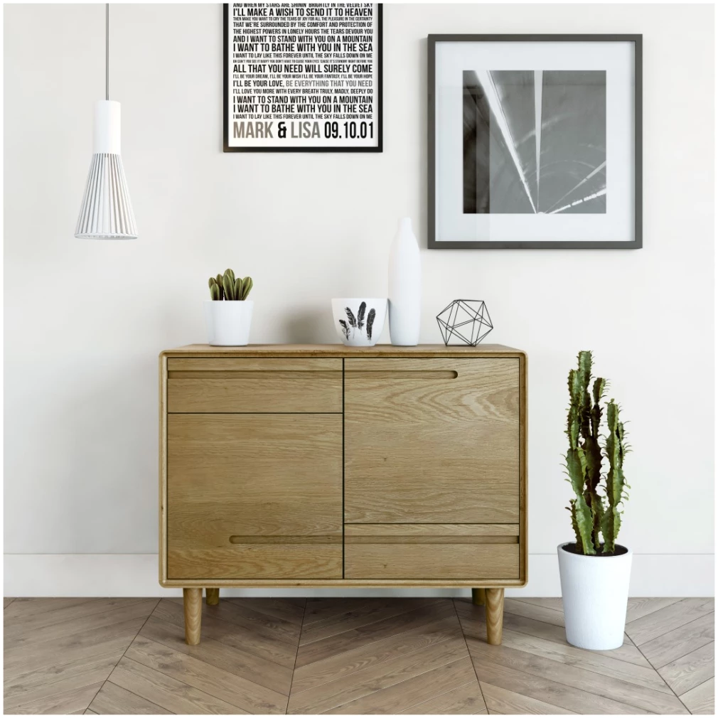 Scandic Small Sideboard - Solid Oak